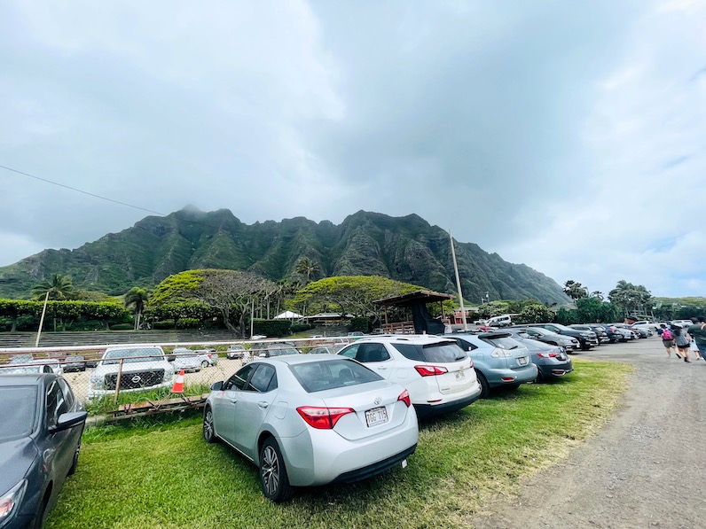 クアロア・ランチの駐車場